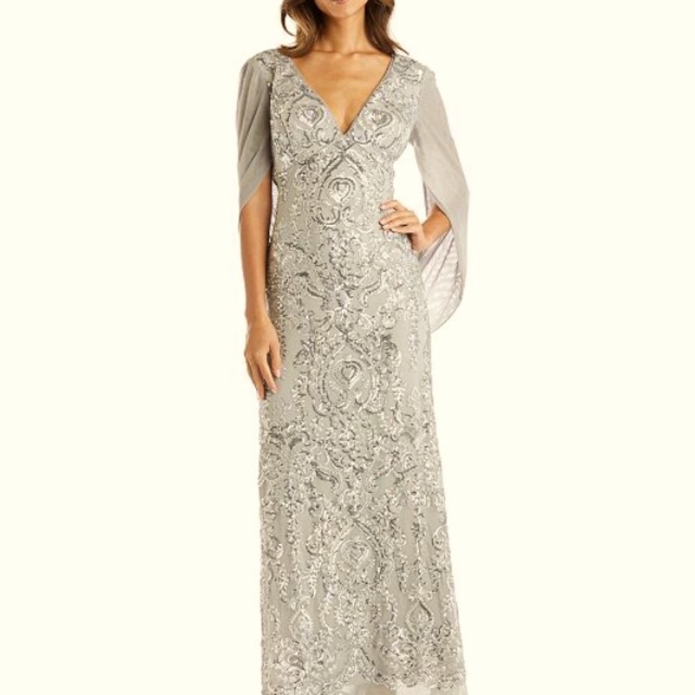 Silver grey formal dress